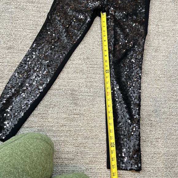 Paige sequined front black pant. - Picture 8 of 13